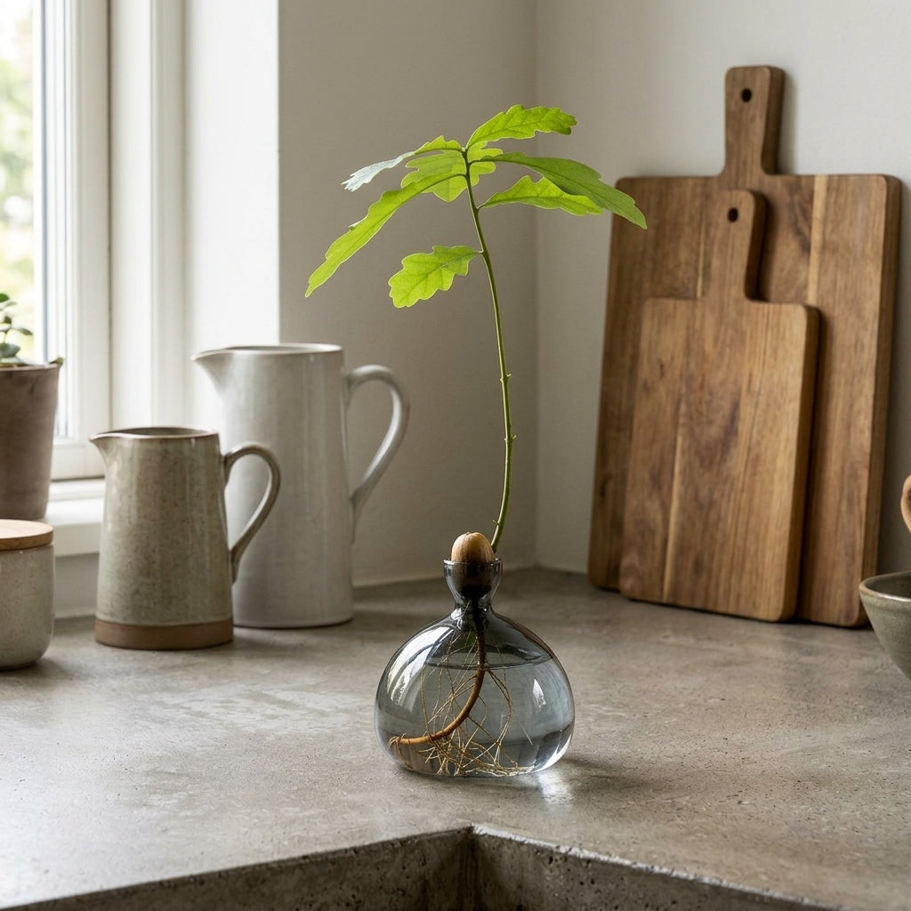 Rain Drop Acorn Vase