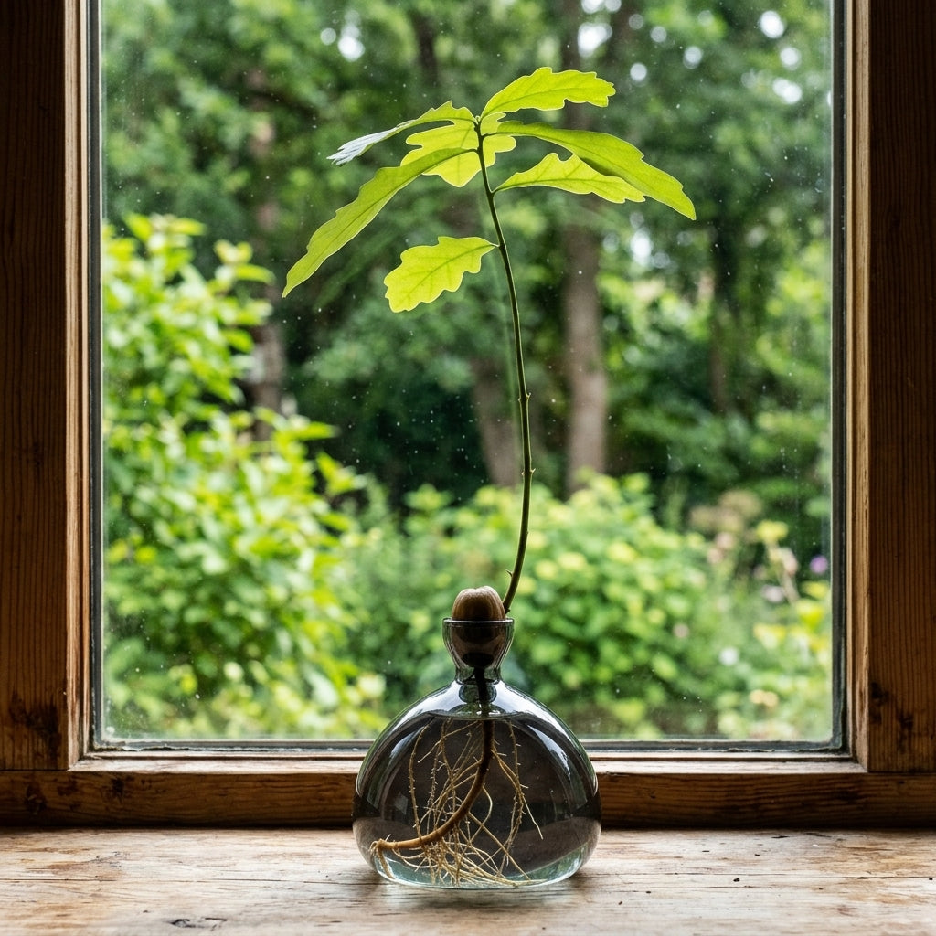 Rain Drop Acorn Vase
