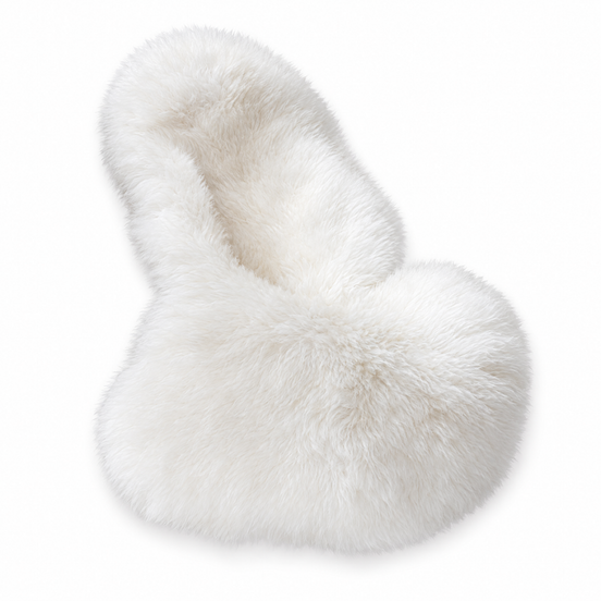 Cloud Faux Sheepskin Rug on a white background